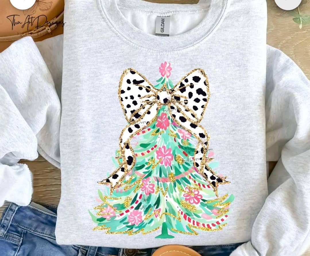 Christmas Bow Sweatshirt