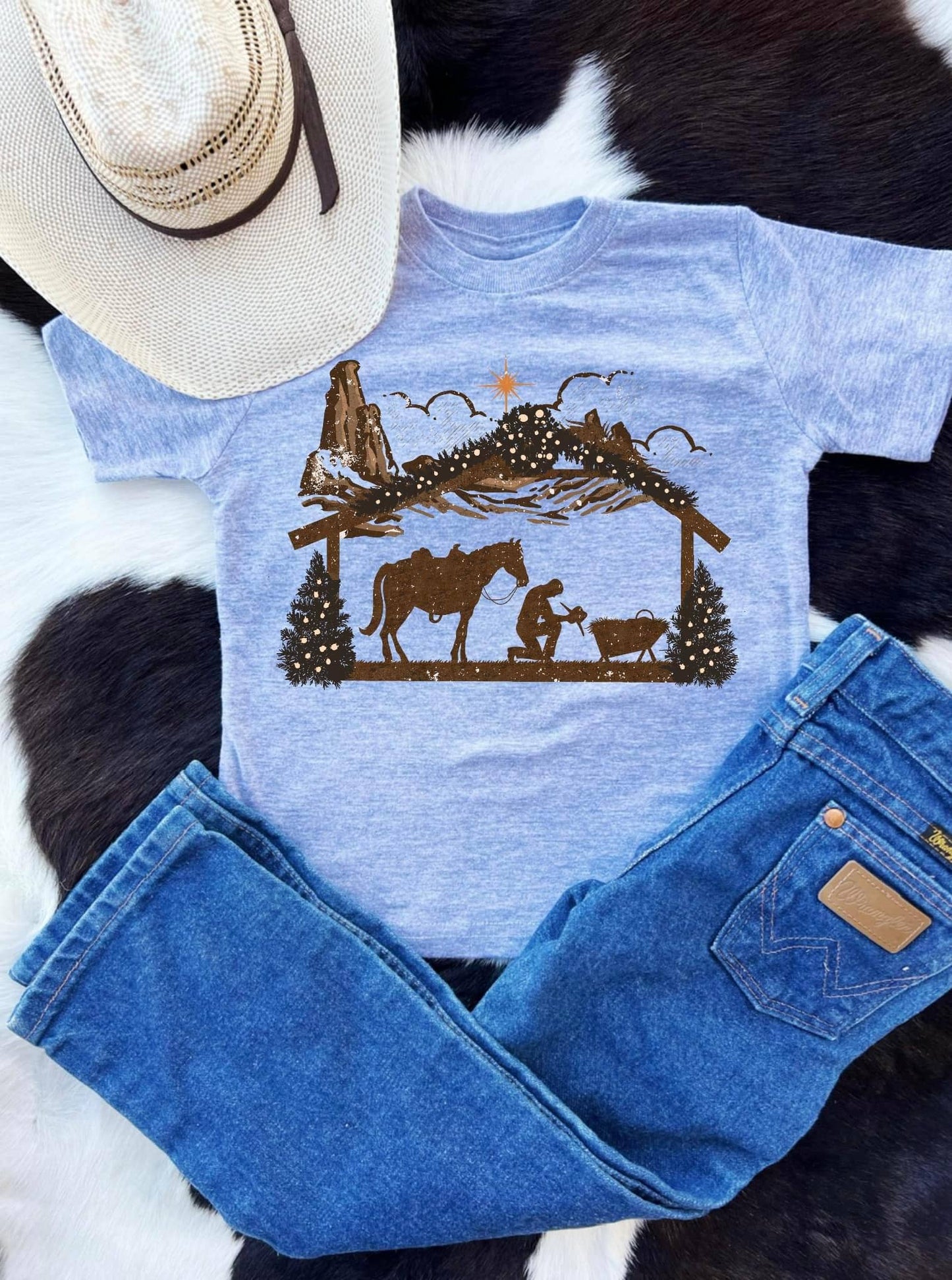 Cowboy Manger Scene T-Shirt